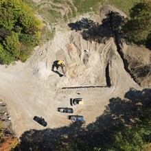 Custom built home under construction in Dorset, Vermont